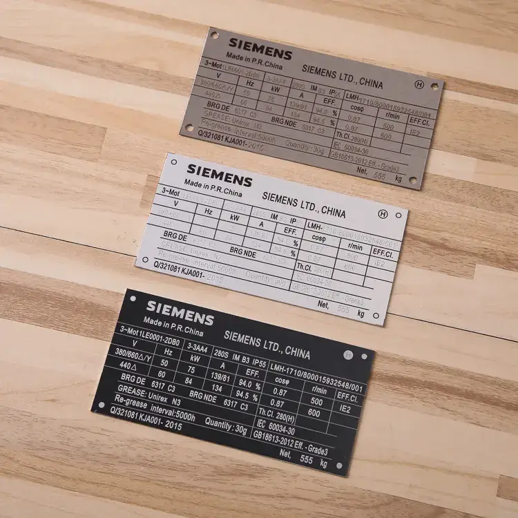 etiquetas metalicas para inventario